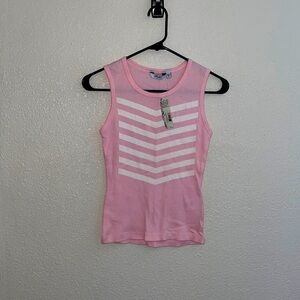 NWT GIRLS FOX TANK TOP light pink size small 1A​​​​​​​